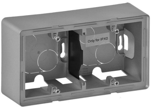 Коробка для наружнего монтажа Legrand Valena Life 2-м. алюминий картинка